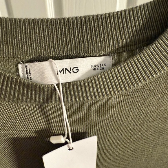 Mango Khaki Short Sleeve top - Picture 3 of 5